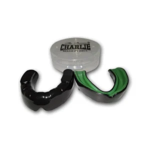 Protector mandíbulas bucal gel bicapa negro-verde